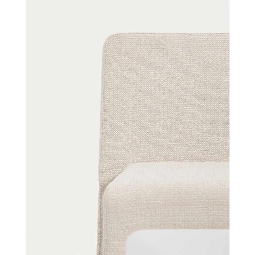 Stapelbarer Stuhl Loria mit beiger Chenille FSC 100% von Kave Home – Bild 10