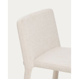 Stapelbarer Stuhl Loria mit beiger Chenille FSC 100% von Kave Home – Bild 11