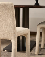 Stapelbarer Stuhl Loria mit beiger Chenille FSC 100% von Kave Home – Bild 3