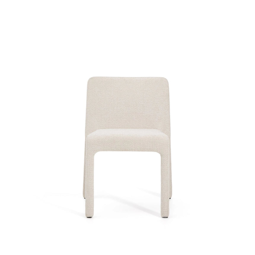 Stapelbarer Stuhl Loria mit beiger Chenille FSC 100% von Kave Home – Bild 6