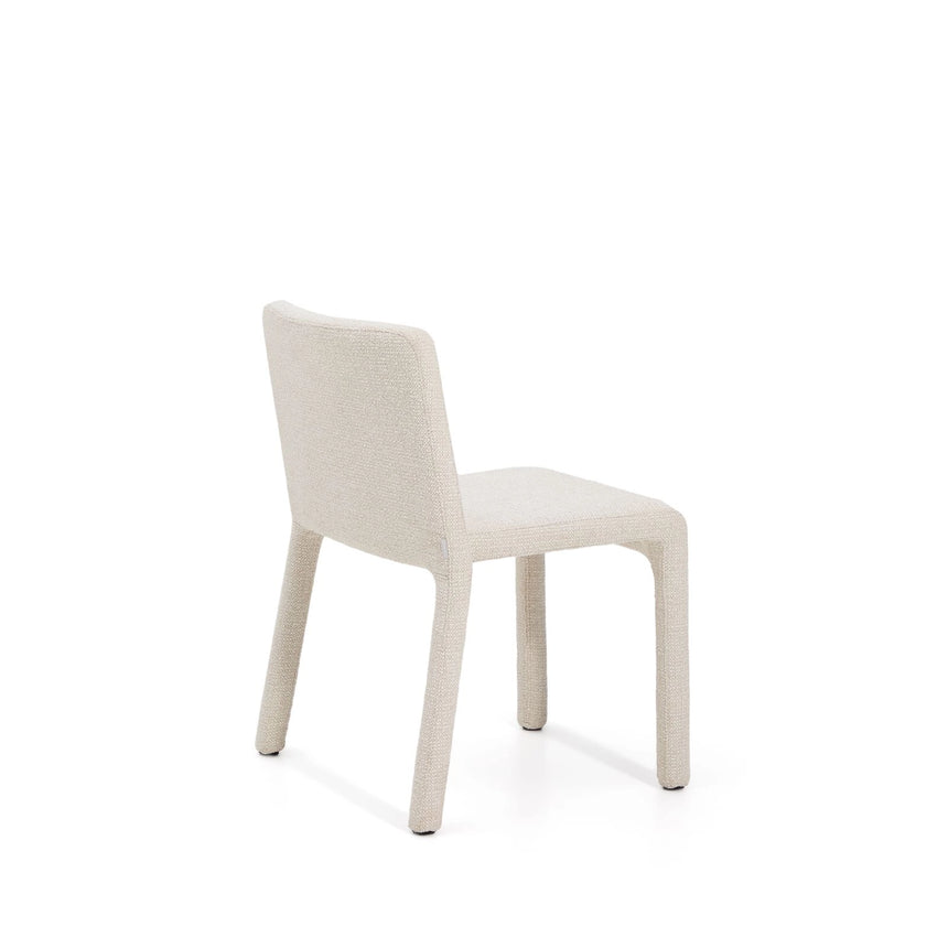 Stapelbarer Stuhl Loria mit beiger Chenille FSC 100% von Kave Home – Bild 9