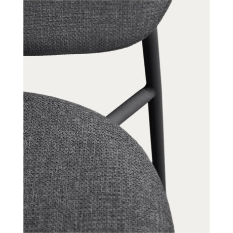 Stapelbarer Stuhl Meli mit Chenille und Metallbeinen FSC Mix Credit von Kave Home – Bild 11