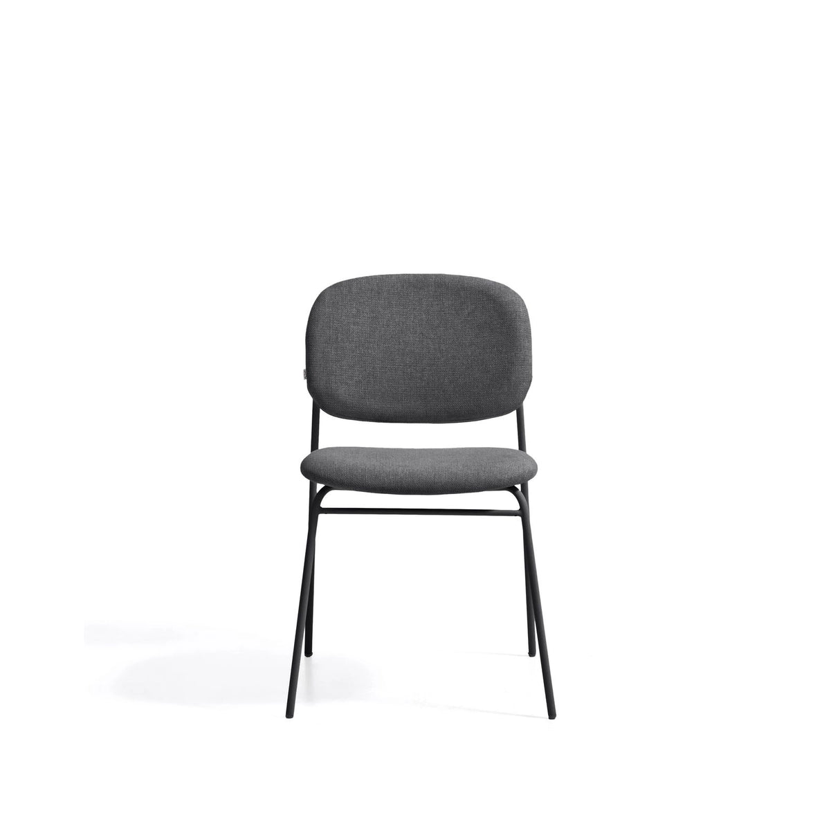 Stapelbarer Stuhl Meli mit Chenille und Metallbeinen FSC Mix Credit von Kave Home – Bild 6