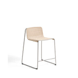 Stapelhocker Tavari aus beigefarbenem Synthetikseil und Edelstahl in gebürsteter Optik, 65 cm von Kave Home – Bild 1