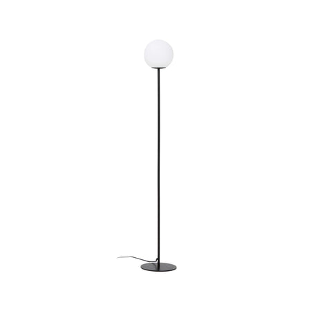 Stehlampe Brisia aus Metall mit schwarzem Finish und einer Glaskugel Ø20 cm von Kave Home – Bild 1