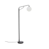 Stehlampe Eilo aus schwarzem Stahl mit Kugel aus mattiertem Glas von Kave Home – Bild 1