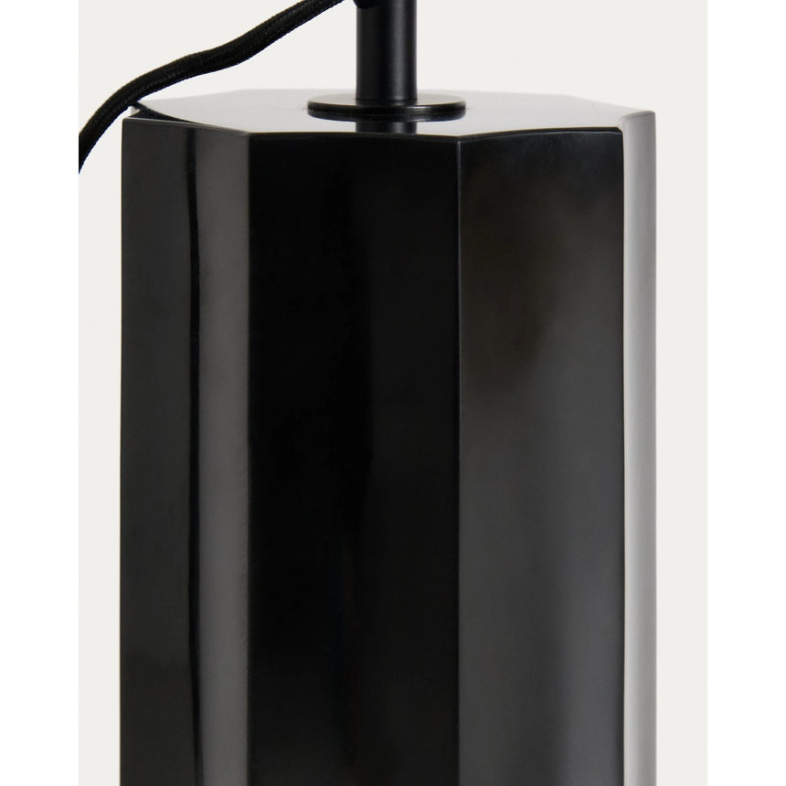 Stehlampe Idela aus Rauchglas und schwarzem Marmor von Kave Home – Bild 4