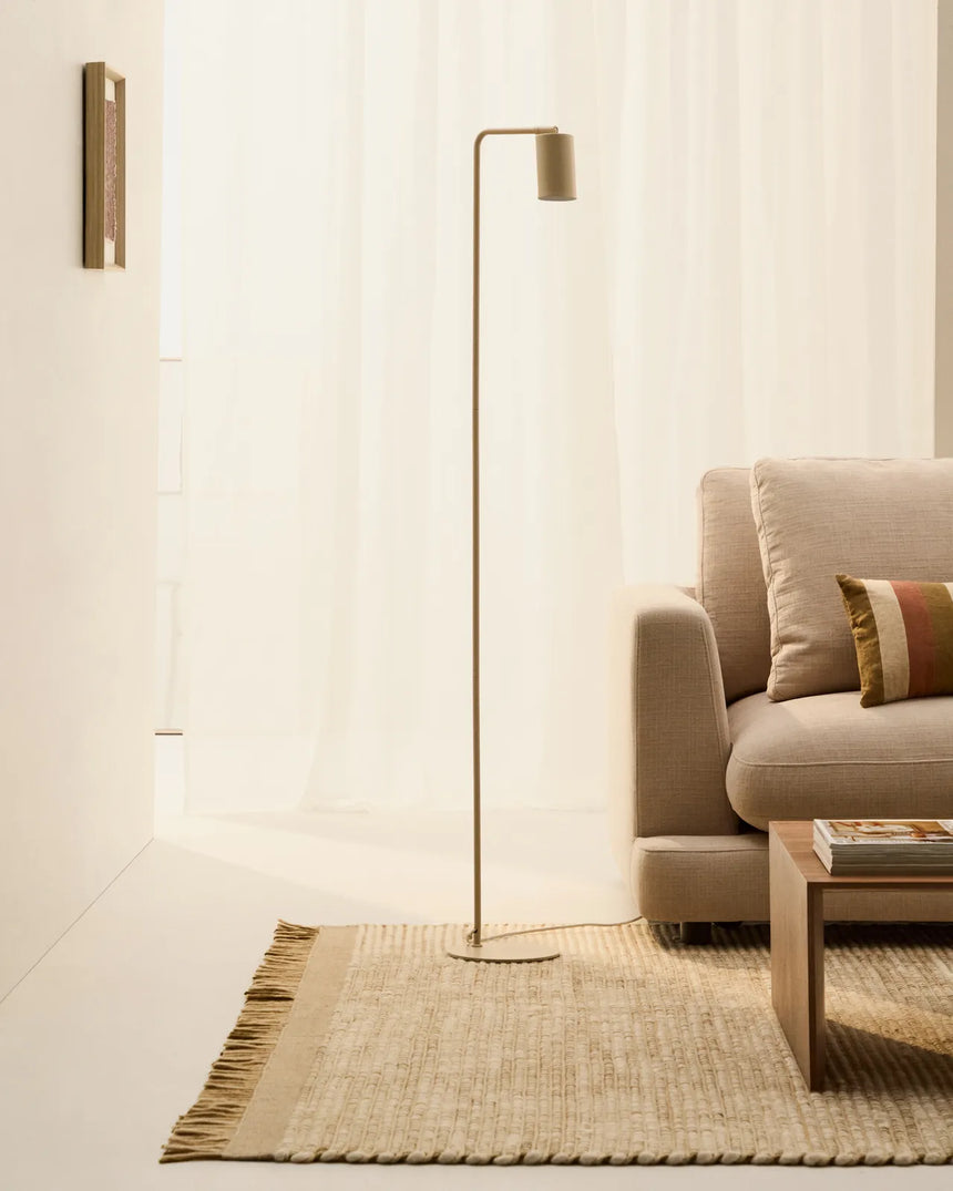 Stehlampe Manie aus Metall mit beigem, texturiertem Finish von Kave Home – Bild 2