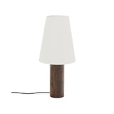 Stehlampe Marga aus massivem Gummibaumholz mit dunklem Finish von Kave Home – Bild 1