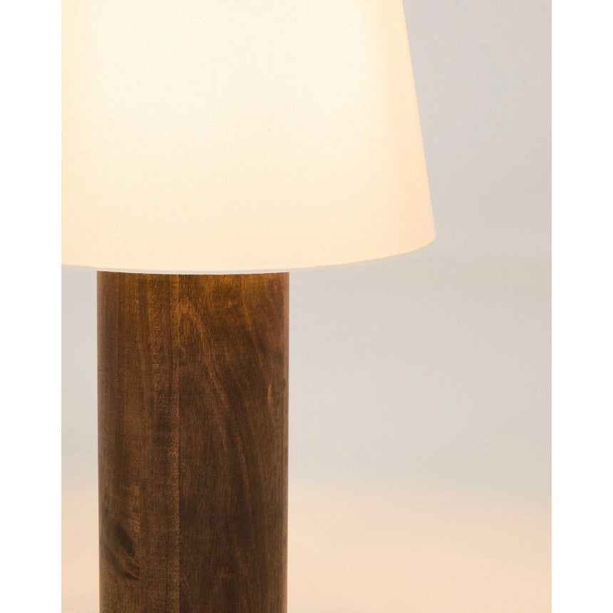 Stehlampe Marga aus massivem Gummibaumholz mit dunklem Finish von Kave Home – Bild 6