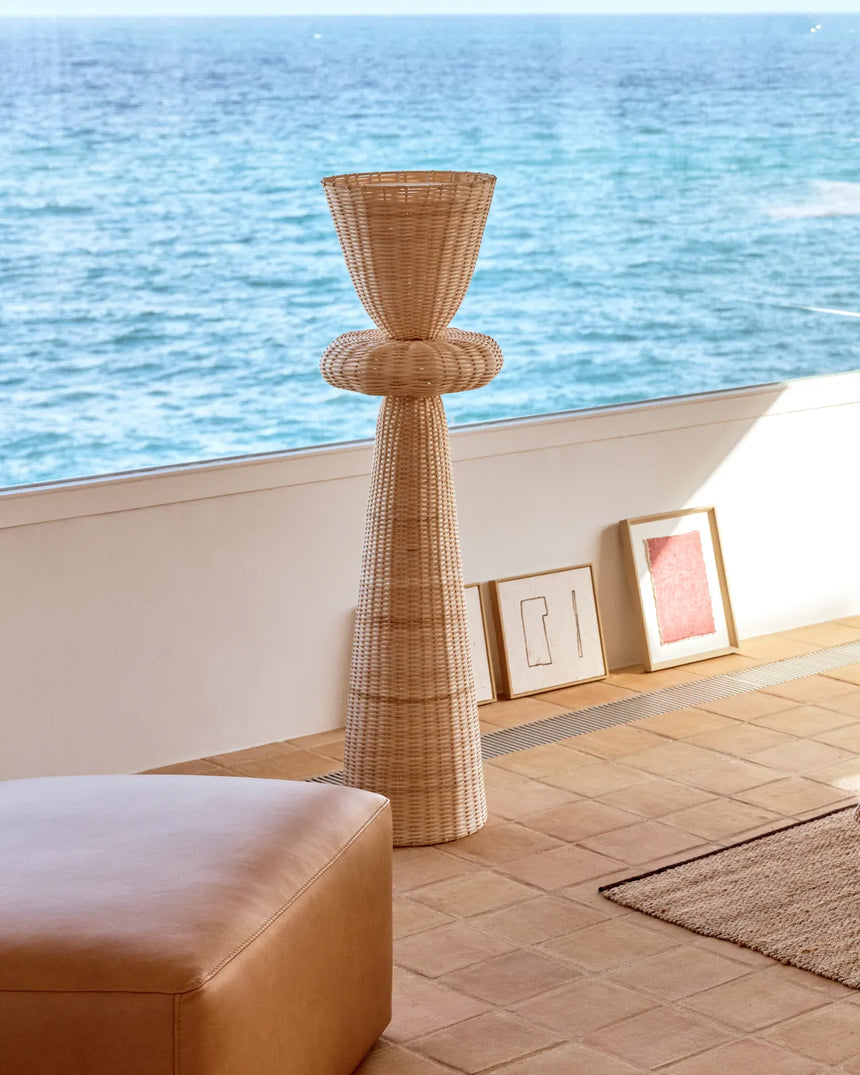 Stehlampe Neuda aus Rattan mit hellem Finish von Kave Home – Bild 2