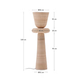Stehlampe Neuda aus Rattan mit hellem Finish von Kave Home – Bild 4