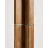 Stehlampe Niani aus Kautschukholz mit Finish in Naturton und elfenbeinfarbenem Baumwollschirm von Kave Home – Bild 5