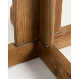 Stehlampe Niani aus Kautschukholz mit Finish in Naturton und elfenbeinfarbenem Baumwollschirm von Kave Home – Bild 6