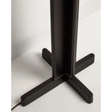 Stehlampe Niani aus Kautschukholz mit dunklem Finish und elfenbeinfarbenem Baumwollschirm von Kave Home – Bild 4