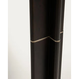 Stehlampe Niani aus Kautschukholz mit dunklem Finish und elfenbeinfarbenem Baumwollschirm von Kave Home – Bild 5