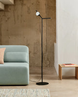 Stehlampe Orey aus schwarzem Metall mit Multipositions-Lichtpunkt von Kave Home – Bild 2