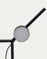 Stehlampe Orey aus schwarzem Metall mit Multipositions-Lichtpunkt von Kave Home – Bild 6