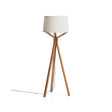 Stehlampe Ubira aus Eschenholz mit Lampenschirm aus Leinen von Kave Home – Bild 1
