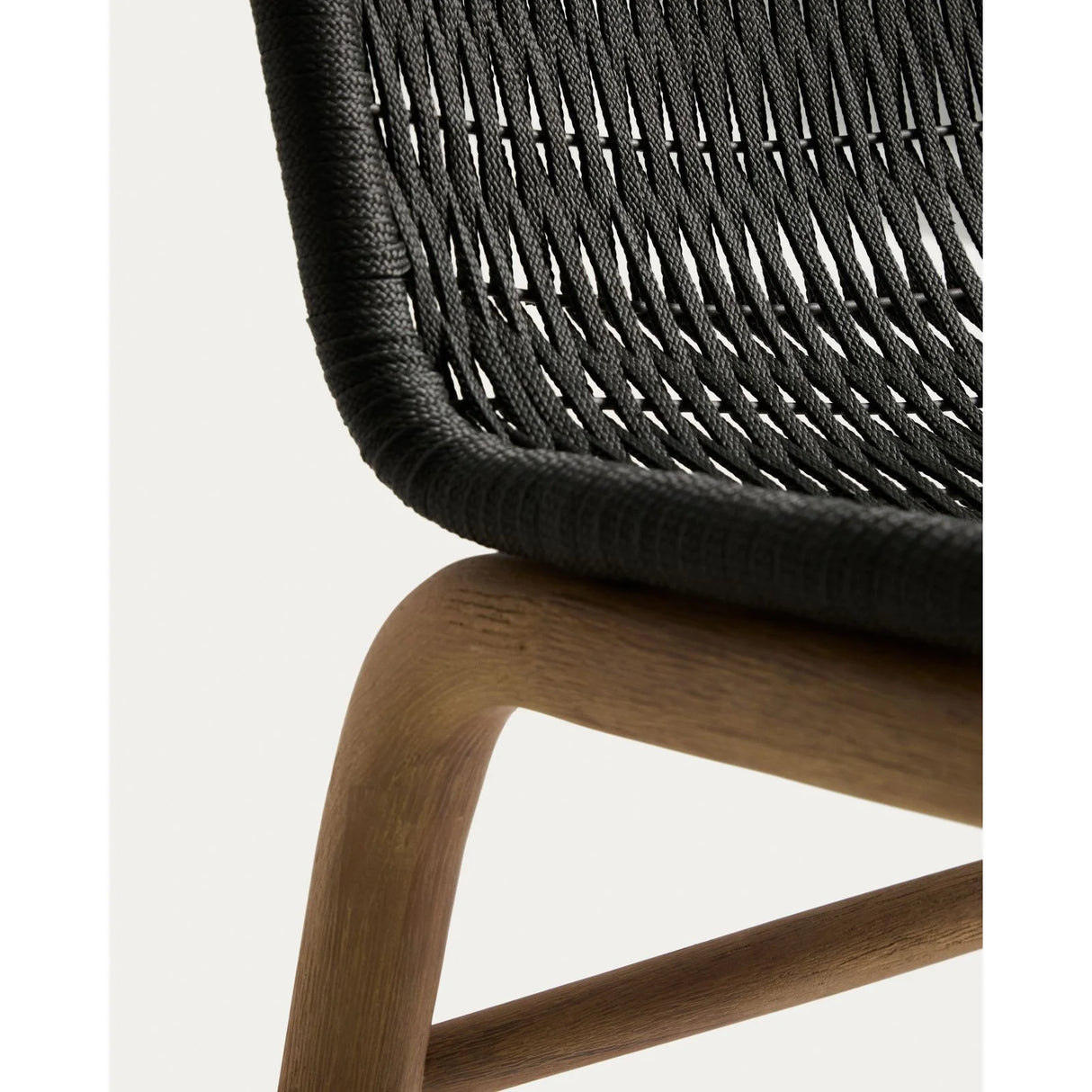 Stuhl Alipa aus massivem Akazienholz und dunkelgrauem Seil, FSC 100 % von Kave Home – Bild 11