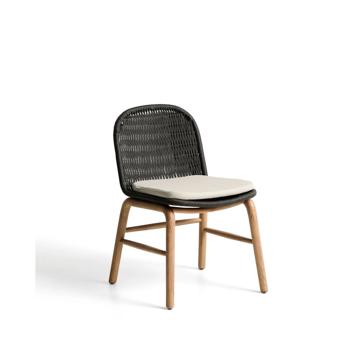 Stuhl Alipa aus massivem Akazienholz und dunkelgrauem Seil, FSC 100 % von Kave Home – Bild 6