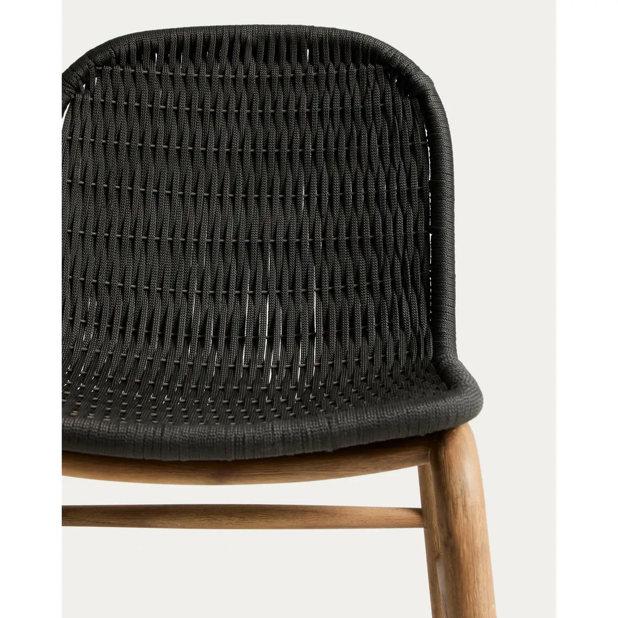 Stuhl Alipa aus massivem Akazienholz und dunkelgrauem Seil, FSC 100 % von Kave Home – Bild 8