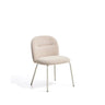 Stuhl Arino mit beiger Chenille und beigen Metallbeinen  von Kave Home – Bild 1