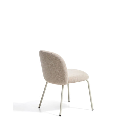 Stuhl Arino mit beiger Chenille und beigen Metallbeinen  von Kave Home – Bild 6