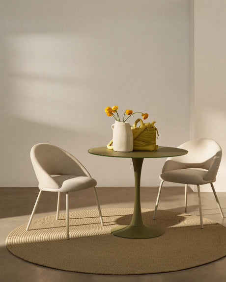 Stuhl Bonali mit Chenille und Metallbeinen, FSC Mix Credit von Kave Home – Bild 2