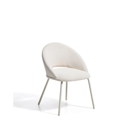 Stuhl Bonali mit beiger Chenille und beigen Metallbeinen, FSC Mix Credit von Kave Home – Bild 1