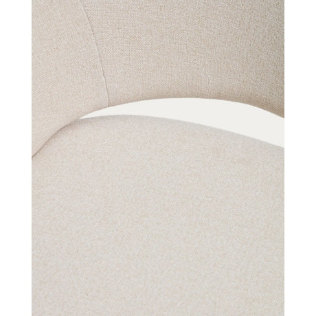 Stuhl Bonali mit beiger Chenille und beigen Metallbeinen, FSC Mix Credit von Kave Home – Bild 13
