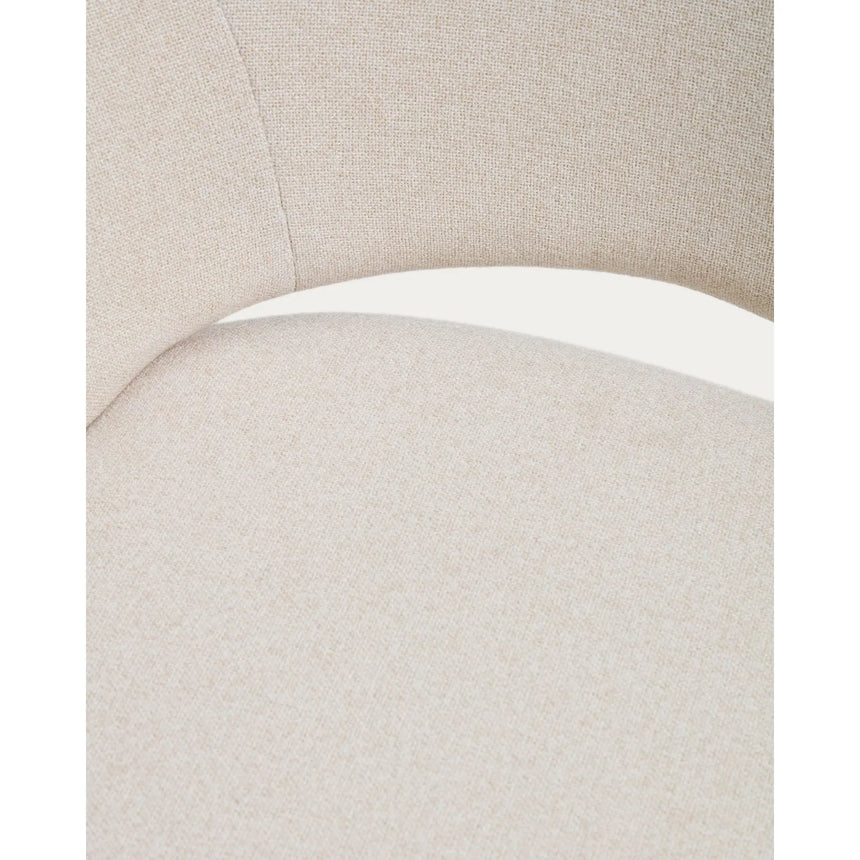 Stuhl Bonali mit beiger Chenille und beigen Metallbeinen, FSC Mix Credit von Kave Home – Bild 13