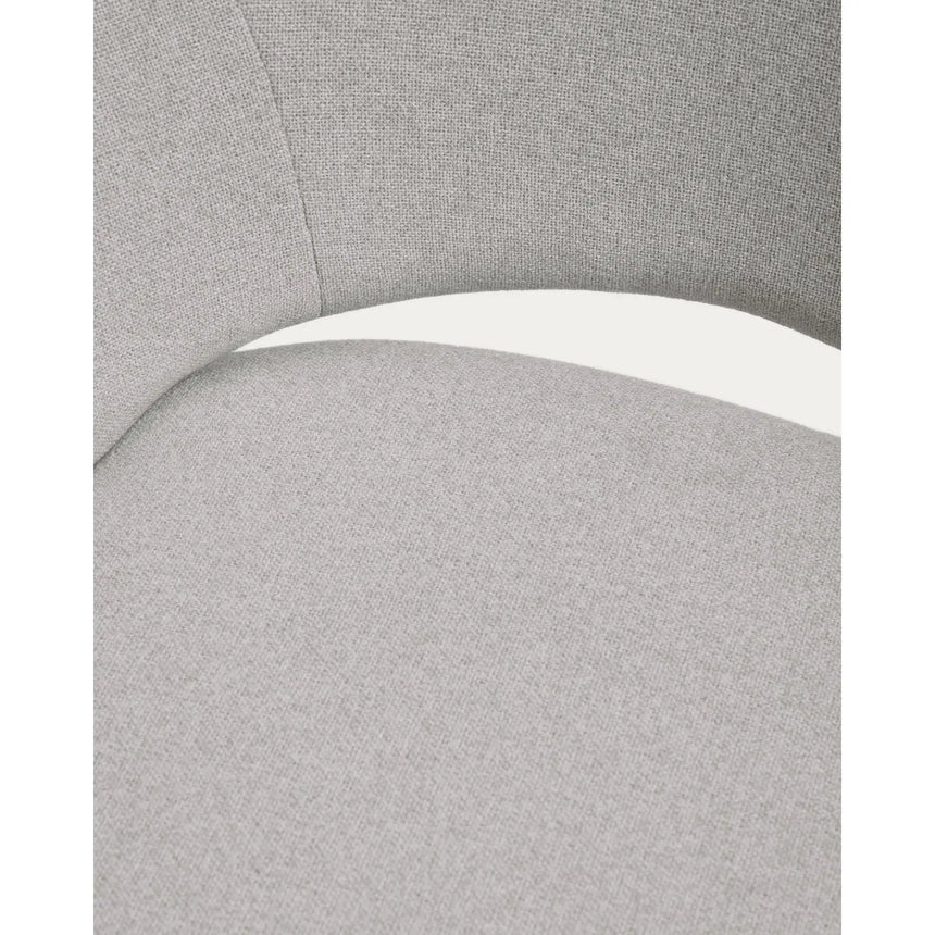 Stuhl Bonali mit grauer Chenille und Beinen aus grauem Metall, FSC Mix Credit von Kave Home – Bild 12