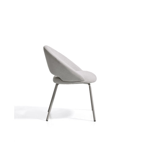 Stuhl Bonali mit grauer Chenille und Beinen aus grauem Metall, FSC Mix Credit von Kave Home – Bild 4
