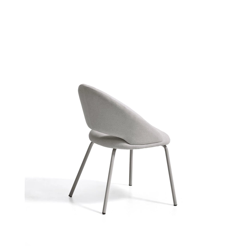 Stuhl Bonali mit grauer Chenille und Beinen aus grauem Metall, FSC Mix Credit von Kave Home – Bild 5