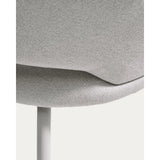 Stuhl Bonali mit grauer Chenille und Beinen aus grauem Metall, FSC Mix Credit von Kave Home – Bild 9