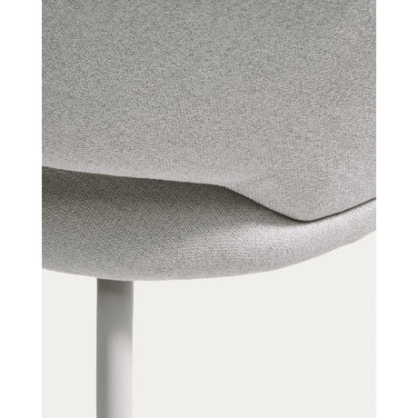 Stuhl Bonali mit grauer Chenille und Beinen aus grauem Metall, FSC Mix Credit von Kave Home – Bild 9