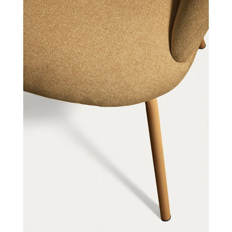 Stuhl Bonali mit senfgelber Chenille und Beinen aus senfgelbem Metall, FSC Mix Credit von Kave Home – Bild 11