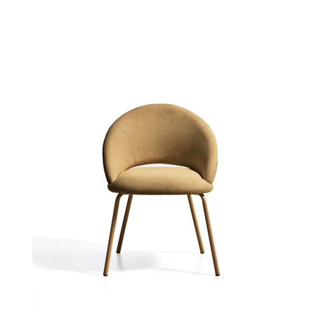 Stuhl Bonali mit senfgelber Chenille und Beinen aus senfgelbem Metall, FSC Mix Credit von Kave Home – Bild 6