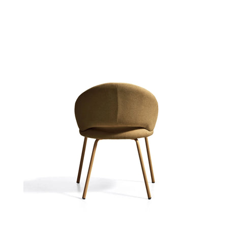 Stuhl Bonali mit senfgelber Chenille und Beinen aus senfgelbem Metall, FSC Mix Credit von Kave Home – Bild 7