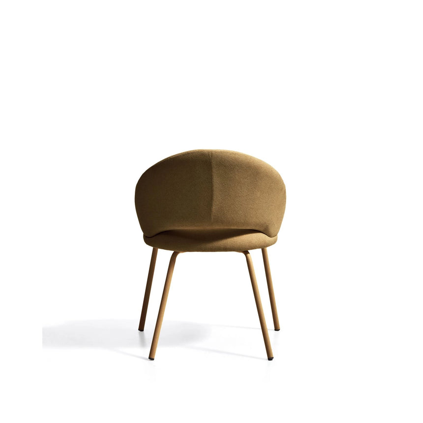 Stuhl Bonali mit senfgelber Chenille und Beinen aus senfgelbem Metall, FSC Mix Credit von Kave Home – Bild 7