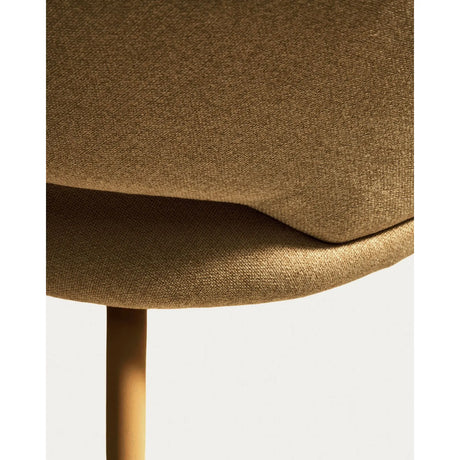 Stuhl Bonali mit senfgelber Chenille und Beinen aus senfgelbem Metall, FSC Mix Credit von Kave Home – Bild 9