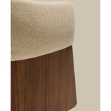 Stuhl Bosca mit beigefarbener Chenille und Nussbaumfurnier FSC 100% von Kave Home – Bild 13