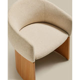 Stuhl Bosca mit beiger Chenille und Eichenfurnier FSC 100% von Kave Home – Bild 14