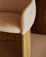 Stuhl Bosca mit beiger Chenille und Eichenfurnier FSC 100% von Kave Home – Bild 3