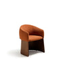 Stuhl Bosca mit terrakottafarbener Chenille und Nussbaumfurnier FSC 100% von Kave Home – Bild 1