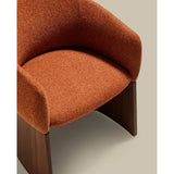 Stuhl Bosca mit terrakottafarbener Chenille und Nussbaumfurnier FSC 100% von Kave Home – Bild 10