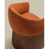 Stuhl Bosca mit terrakottafarbener Chenille und Nussbaumfurnier FSC 100% von Kave Home – Bild 11