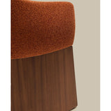 Stuhl Bosca mit terrakottafarbener Chenille und Nussbaumfurnier FSC 100% von Kave Home – Bild 12