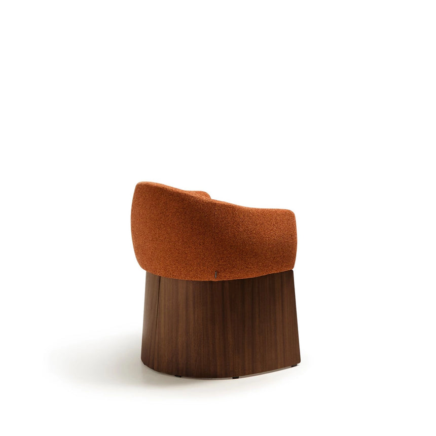 Stuhl Bosca mit terrakottafarbener Chenille und Nussbaumfurnier FSC 100% von Kave Home – Bild 7
